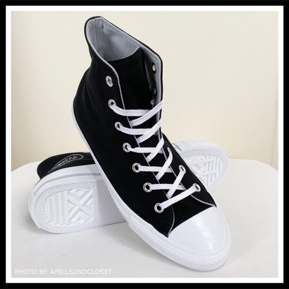 CONVERSE CHUCK TAYLOR ALL STAR BLACK HIGH TOPS A2C - Picture 6 of 8